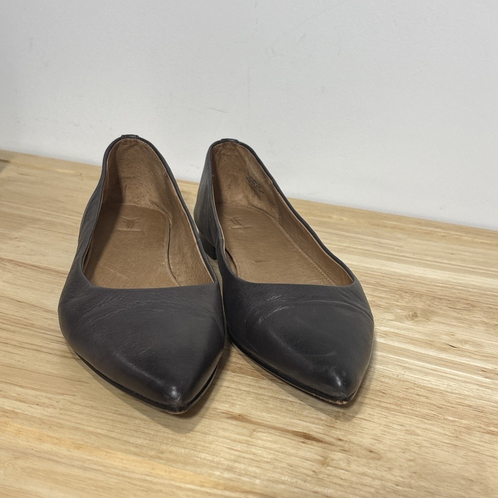 Frye Sienna Ballet Shoes Color Charcoal Womens Size 8
